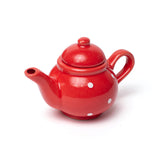 Red Polka Dot Porcelain Tea Set