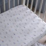 Organic Cotbed Fitted Sheet - Coastline