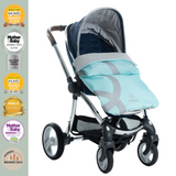 BlinkyWarm - Universal All Season Buggy Rain Cover / Footmuff - Seafoam Blue