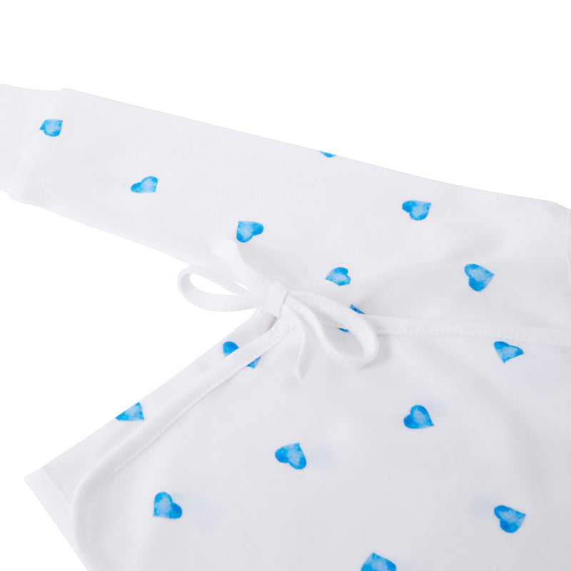 Wrap-Over 2 Piece Set - Blue Heart