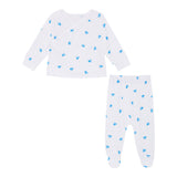 Wrap-Over 2 Piece Set - Blue Heart