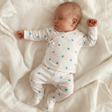 Wrap-Over 2 Piece Set - Blue Heart