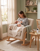 Bristam Nursing Chair - Natural & Oak