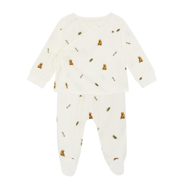 Wrap-Over 2 Piece Set - Brown Bear