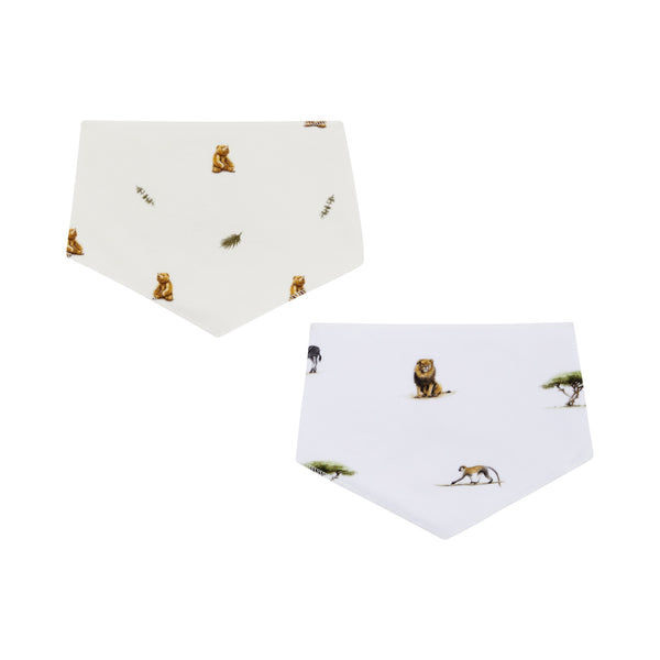 Bibs - Set of 2 - Brown Bear / Safari