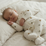 Sleepsuit 2 Pack - Brown Bear/ Warm White