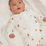 Sleepsuit 2 Pack - Brown Bear/ Warm White