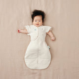 ergoPouch - Organic Short Sleeved Butterfly Sleep Swaddle Cardi - Oatmeal 0.2 TOG