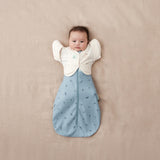 ergoPouch - Organic Short Sleeved Butterfly Sleep Swaddle Cardi - Oatmeal 0.2 TOG