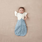 ergoPouch - Organic Short Sleeved Butterfly Sleep Swaddle Cardi - Oatmeal 0.2 TOG