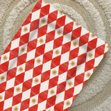 Standard Changing Mat - Red Harlequin
