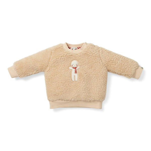 Little Dutch - Teddy Christmas Sweater - Gingerbread