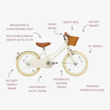 BANWOOD CLASSIC BIKE 16" VINTAGE - CREAM