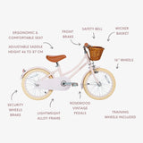 BANWOOD CLASSIC BIKE 16" VINTAGE - PINK