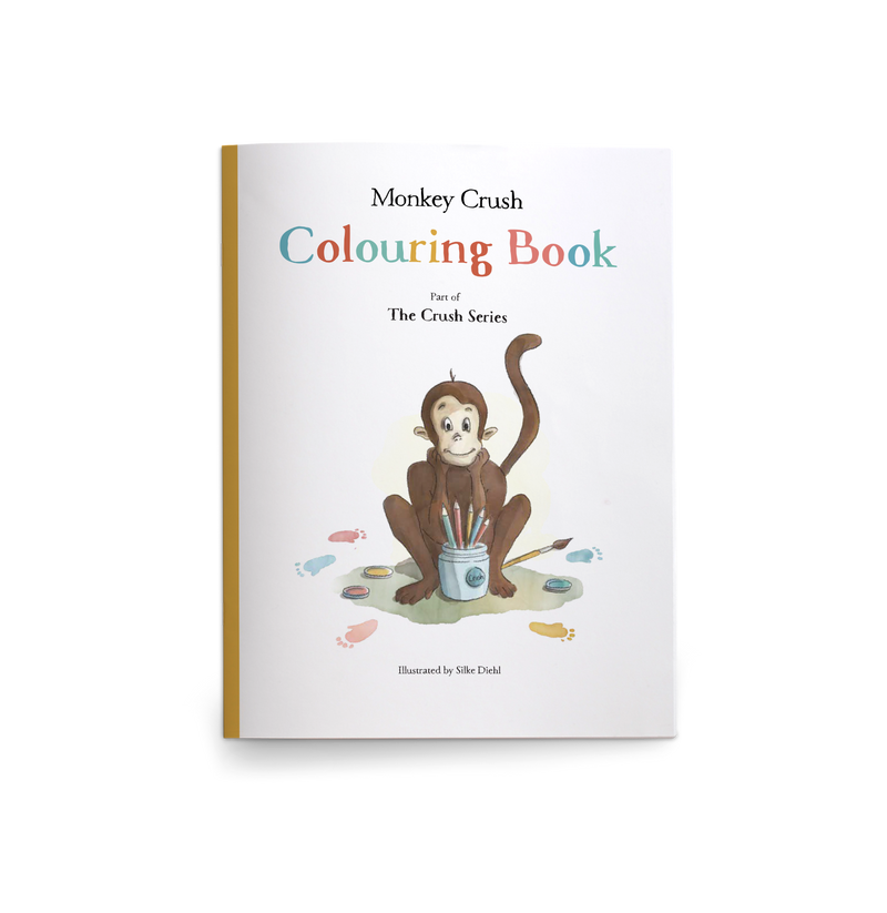 Monkey Crush Colouring Book