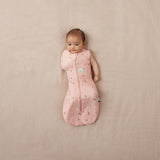 ergoPouch - Organic All Year Cocoon Swaddle Sleeping Bag - Daisy 1.0 TOG