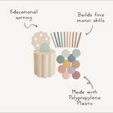 Mushie - Coin & Tube Sorting Set