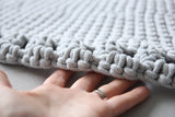 Crochet BOHO Rug | LIGHT GREY