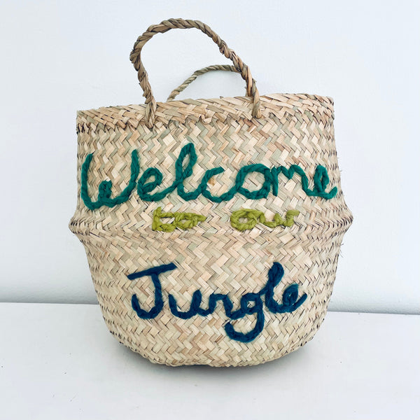 Welcome to Our Jungle Basket - Large