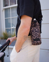 T+M Travel X-Body Insulated Bottle Bag Leopard Print