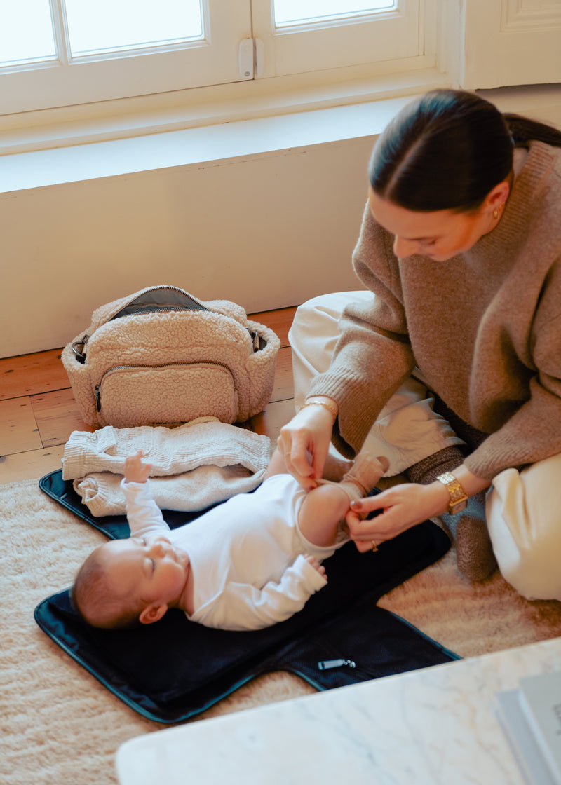 Inka Buggy Organiser Beige Borg Fleece