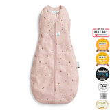 ergoPouch - Organic Summer Cocoon Swaddle Sleeping Bag - Daisy 0.2 TOG