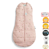 ergoPouch - Organic Winter Cocoon Swaddle Sleeping Bag - Daisy 2.5 TOG