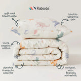 Kabode - Organic Cot Bed Bedding Set - Dino