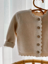 Baby Knit Cardigan - Oat