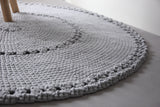 Crochet BOHO Rug | LIGHT GREY