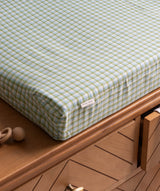 Baby Changing Mat Cover - Greenhouse Gingham