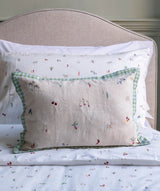Embroidered Linen Scatter Cushion - Little Farm