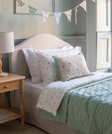 Embroidered Linen Scatter Cushion - Little Farm