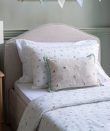 Embroidered Linen Scatter Cushion - Little Farm
