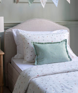 Embroidered Linen Scatter Cushion - Little Farm