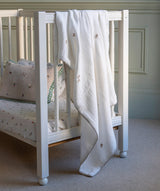 Embroidered Muslin Blanket - Little Farm
