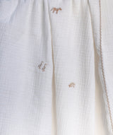 Embroidered Muslin Blanket - Little Farm