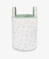 Large Quilted Storage Basket - Greenhouse Gingham / Little Farm