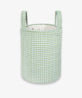 Large Quilted Storage Basket - Greenhouse Gingham / Little Farm