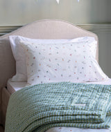 Quilted Single Bedspread - Greenhouse Gingham