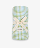 Quilted Single Bedspread - Greenhouse Gingham