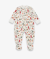 Christmas Baby Jersey Sleepsuit - Festive Forest