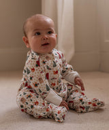 Christmas Baby Jersey Sleepsuit - Festive Forest