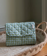 Cotton Travel Baby Changing Mat - Greenhouse Gingham