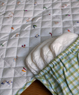 Cotton Travel Baby Changing Mat - Greenhouse Gingham