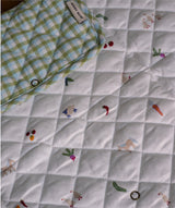 Cotton Travel Baby Changing Mat - Greenhouse Gingham