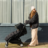ALMA Eco Universal quilted footmuff - Black