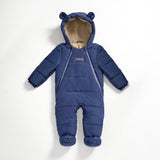 ANDERS Eco Snowsuit - Navy (With Feet)