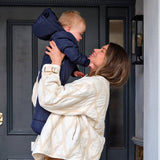 ANDERS Eco Snowsuit - Navy (With Feet)