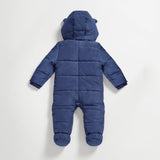 ANDERS Eco Snowsuit - Navy (With Feet)